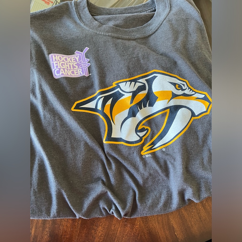 Nashville predators, hockey fights, cancer T-shirt